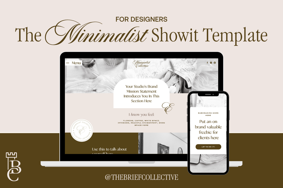 The Minimalist Showit Template
