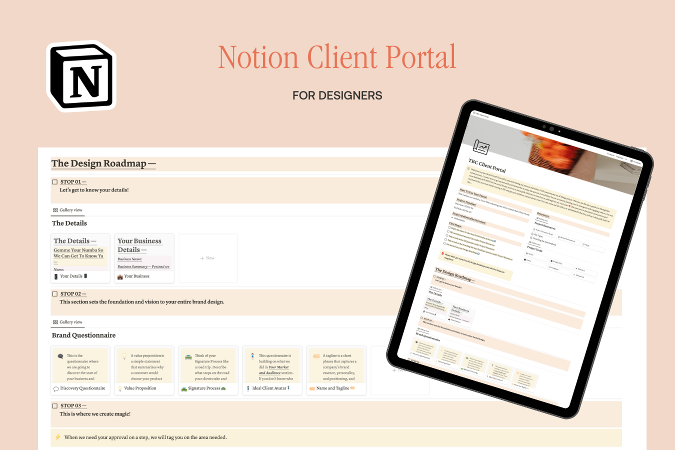 Notion Client Portal Template The Brief Collective