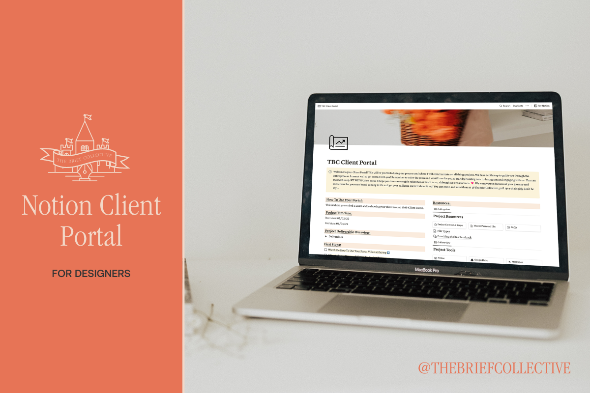 Notion Client Portal Template – The Brief Collective