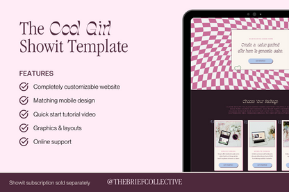 The Cool Girl Showit Template